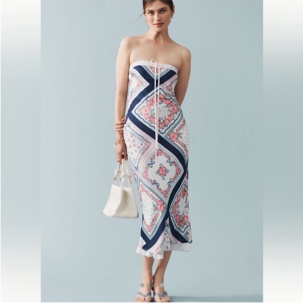 NWT for love and lemons Daisy Mae midi dress size large‎